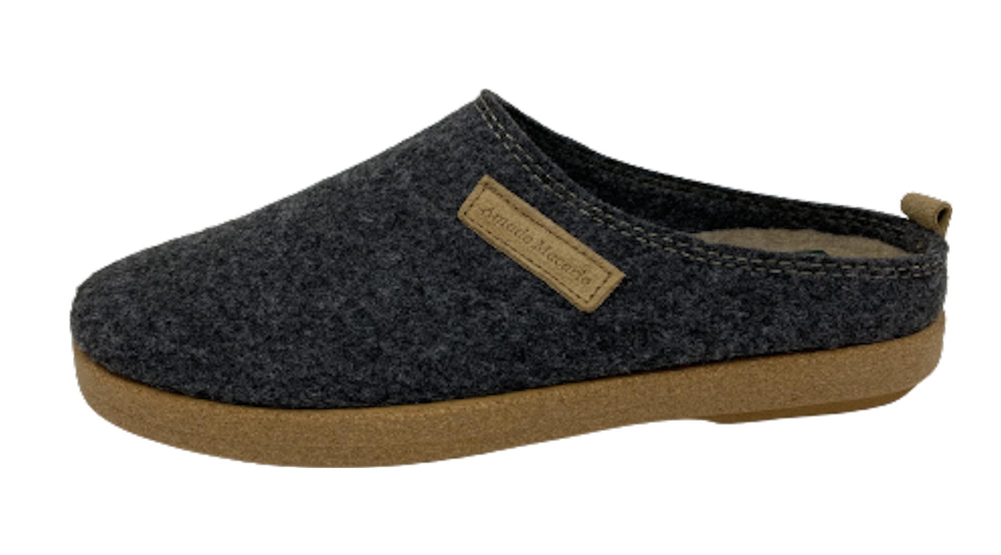 Amado MacarioMS185 Mens PET Felt mule/clog slipper 'NERJA'