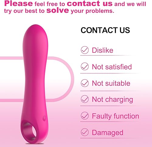 Miniatura 5 de NSBAN - Consolador vibrador de punto G para adultos, mini consoladores vibradores con 10 potentes modos de vibración, vibradores anales de clítoris