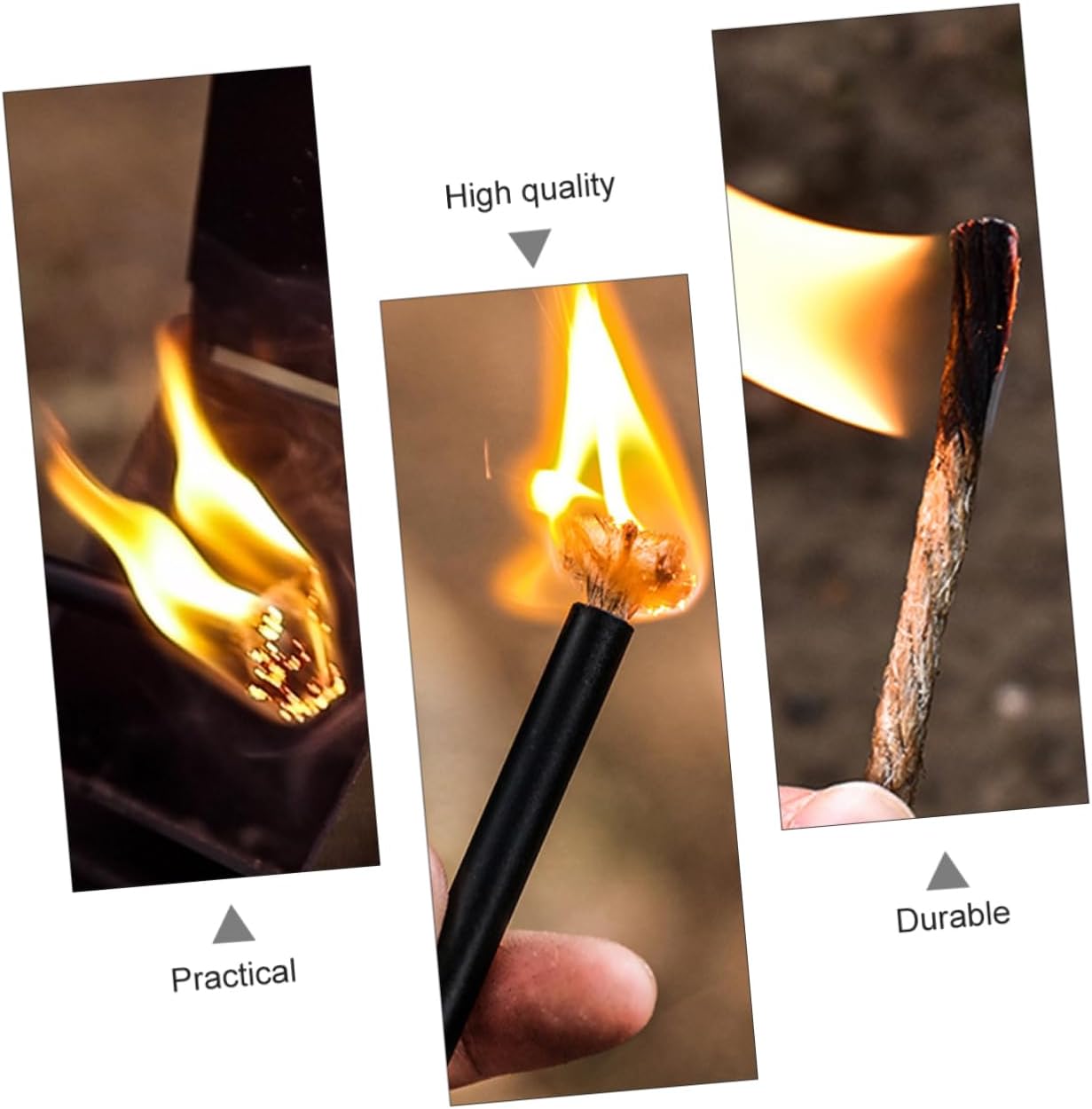 POPETPOP Outdoor Fire Starter Rope Waterproof Waxed Hemp Cord for Camping Hiking Survival Gear Essential Accessory for Quick Fire Starting in Emergency Situations