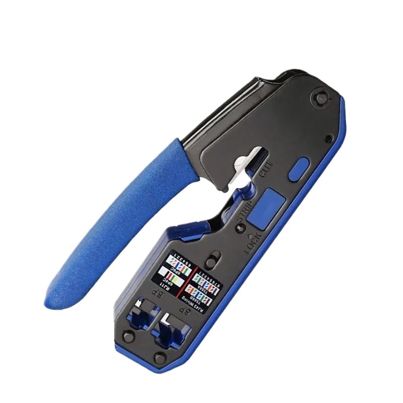Kit d'outils de sertissage RJ45 for Cat6a Cat6 Cat5, Outil de sertissage Ethernet RJ45/RJ11 8P 6P et Outils de Combinaison Multiples