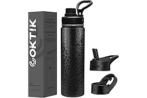 COKTIK Black Cheetah Water Bottle