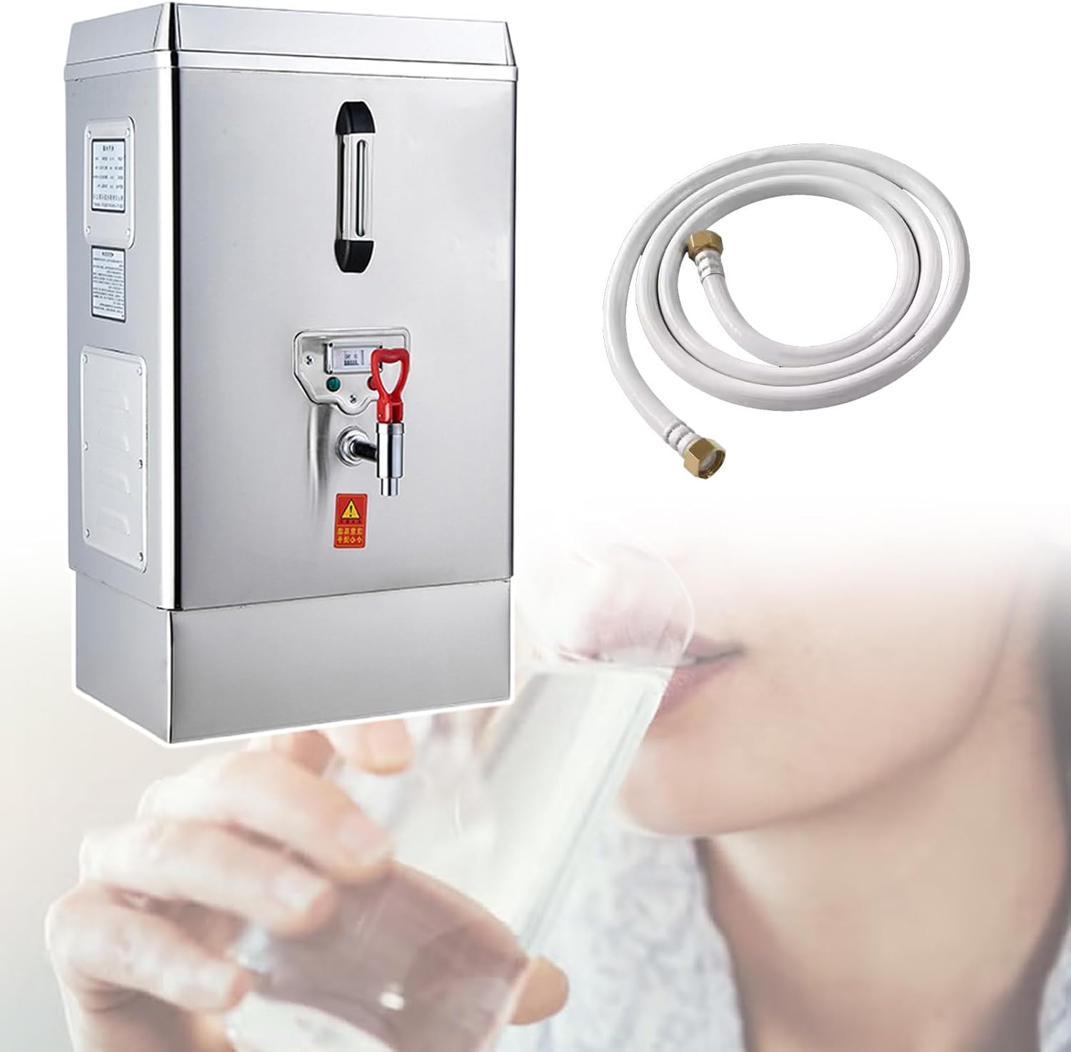 Automatic Heating Water Dispenser, 3 Minute Fast Hot Water,Water Output: 30L/60L, for Coffee Shops, Milk Tea Shops, Restaurants,220V-30L