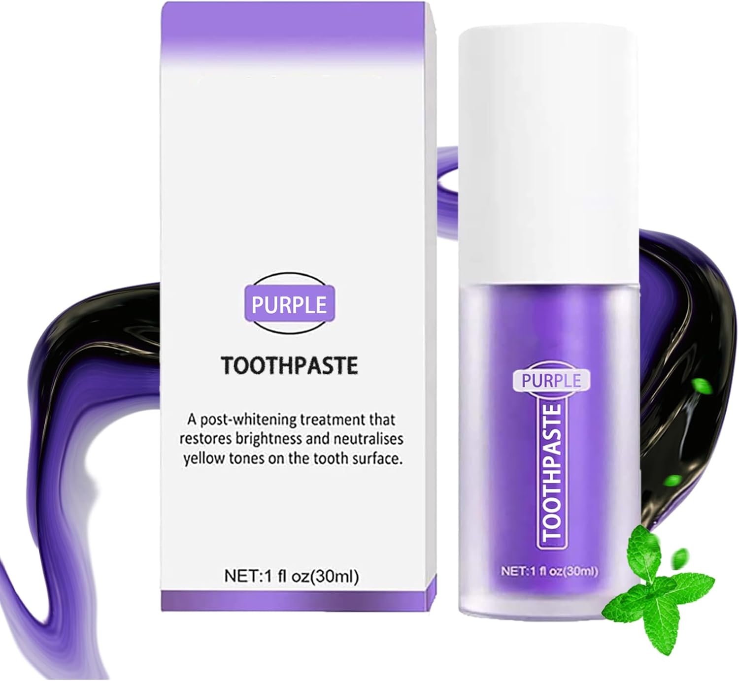 Purple Toothpaste for Teeth Whitening,Purple Tooth