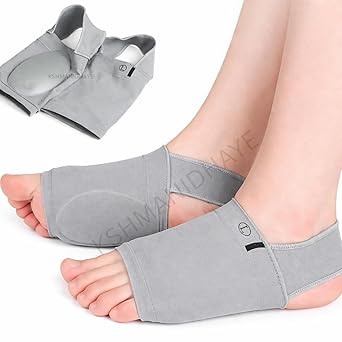 1 Piar Flat Foot Arch Support for Men & Women | Medial Arch Support for Flat Feet Correction Sleeve with Cushion | Plantar Fasciitis Leg Foot Support