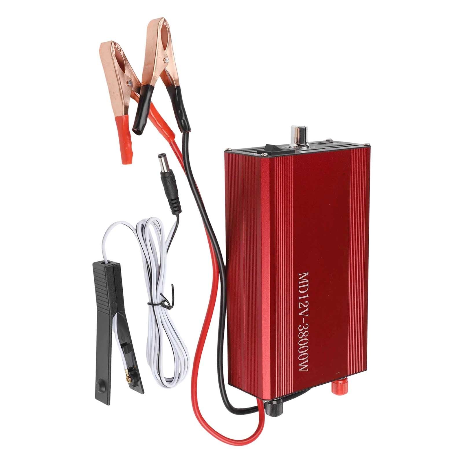 38000W Wechselrichter 12V auf 220V AC, Reiner Sinus Spannungswandler mit Überlastschutz, Leiser Lüfter, Aluminiumlegierung für Camping Wohnmobil LKW Boot