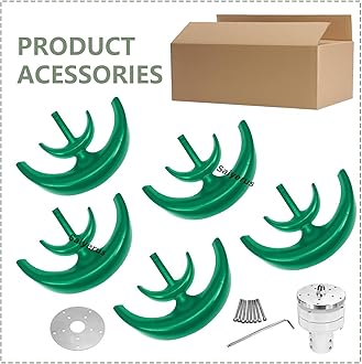 12000W Wind Turbine Generator, 12V/24V/48V 5 Blades Vertical Wind Turbine Kit, 3 Phase AC Generator, Low Wind Speed Starting Wind Power Generator with Controller for Home, Boat, Camping,Green-24V