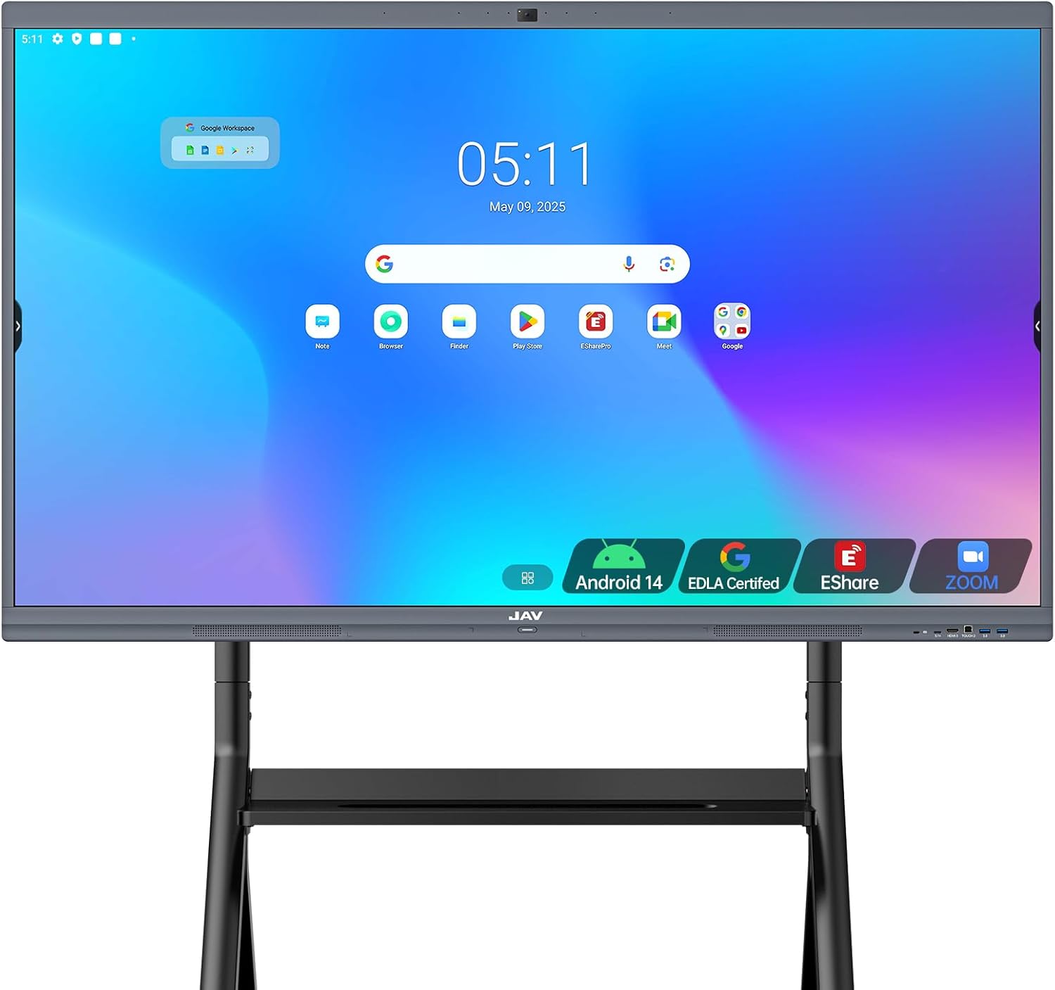 JAV Smart Whiteboard - 4K UHD Interactive Whiteboard, 55" Digital Touch Screen Board for Business, Robust App Ecosystem for Education (Wall Mount Included)