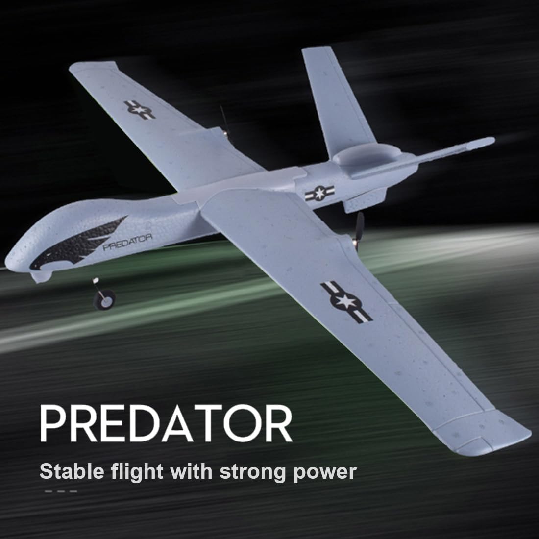 Z51 Predator RC Airplane - Brushless Motor 20 Mins Long Flight Time 2.4G 2CH RTF Remote Control Glider - Beginner Friendly Durable EPP Foam Aircraft 66cm Large Wingspan