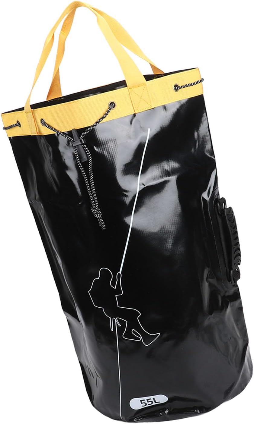 Arbor Rope Storage Bag, Bucket Style Climbing Rope Storage Bucket Backpack with Drainage Holes, Rock and Tree Climbing Gear for Caving Waterfall Mountaineering