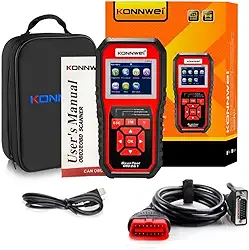 Scanner Automotivo KW850 OBDII/EOBD - Leitor de Códigos e Diagnóstico para Carros (1996+), 10 Modos, 8 Idiomas, Compatível com Gasolina/Diesel/Híbridos, Ideal para Mecânicos, Entusiastas