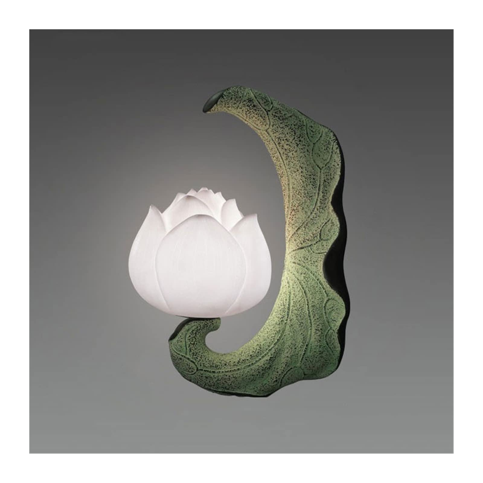 Yinj9562fg White Living Room Bedside Decorative Wall Lamp, Hallway, Staircase Lighting Fixture, Lotus Shaped Decor(White)