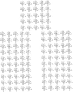 OSALADI 500 Pcs Cabinet Shelf Clips Clear Book Shelves Clear Stand Shelving Brackets Shelf Bracket Pin Self- Locking Shelf Pegs Cabinet Shelf Pin Shelf Supports Pegs for Shelves Supplies