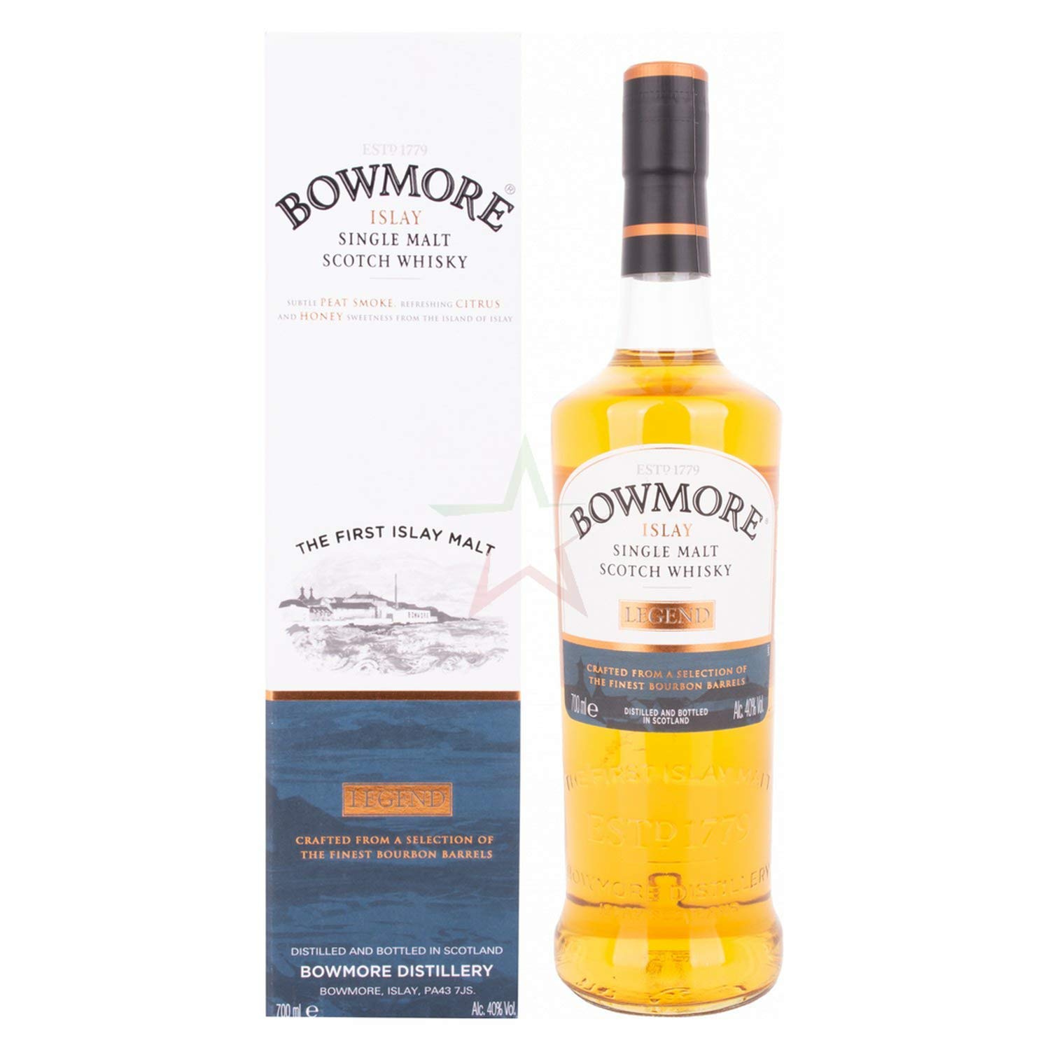 Amazon.co.jp: Bowmore Legend Islay Single Malt Scotch Whisky 700