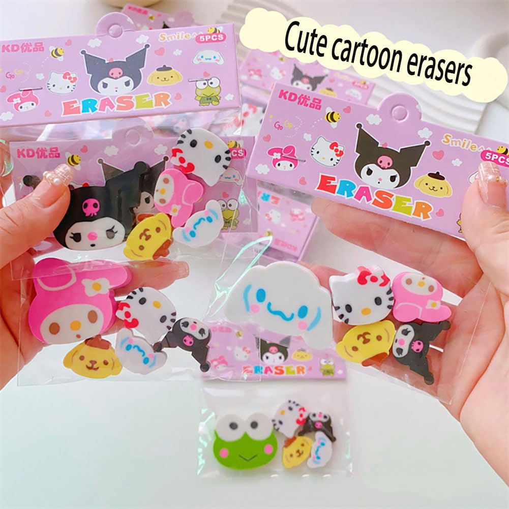 36 Borradores Kawaii De Animales Desmontables – Regalo Escolar Y De Cumpleaños Para Niños
