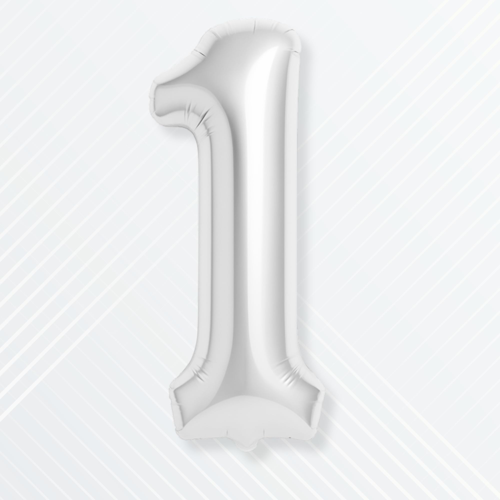 1 number Foil Balloon Silvers 16 inch Size For Baby Kids Boys Girls Happy Birthday Decoration Items 1st Year Number Balloons 0 to 9 Set First-image-20