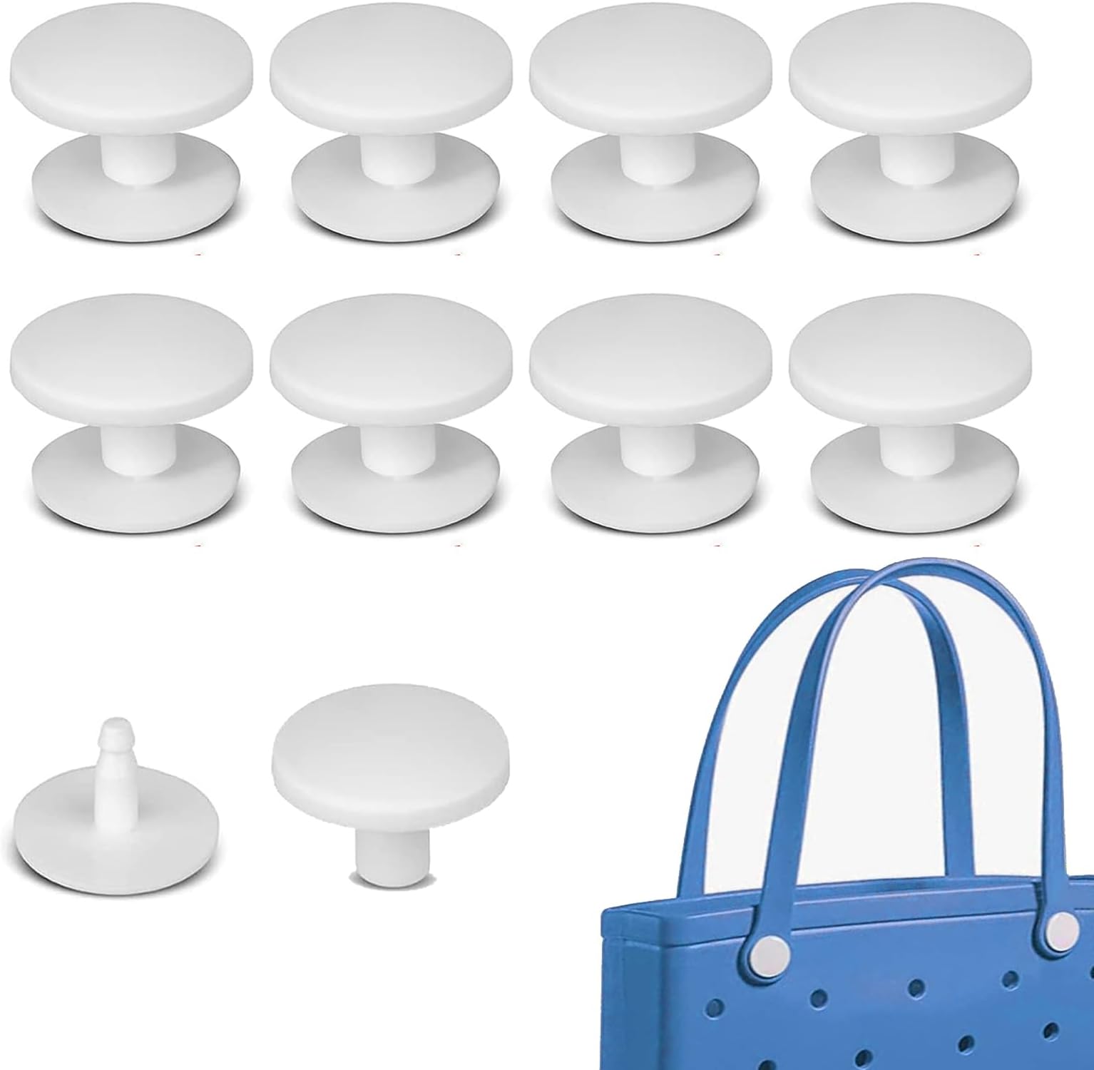8 Pcs Replacement Buttons Compatible with Bogg Bag Fix