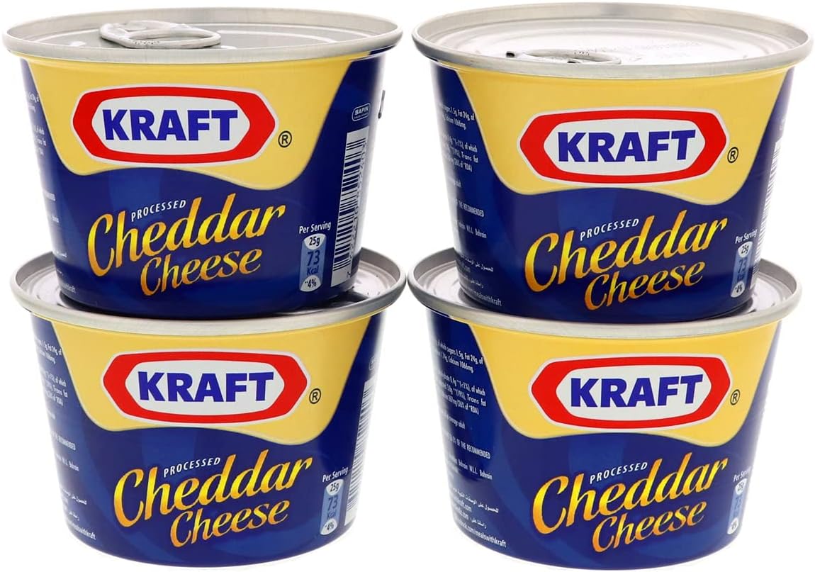 Cheddar Cheese, 4 x 190 g