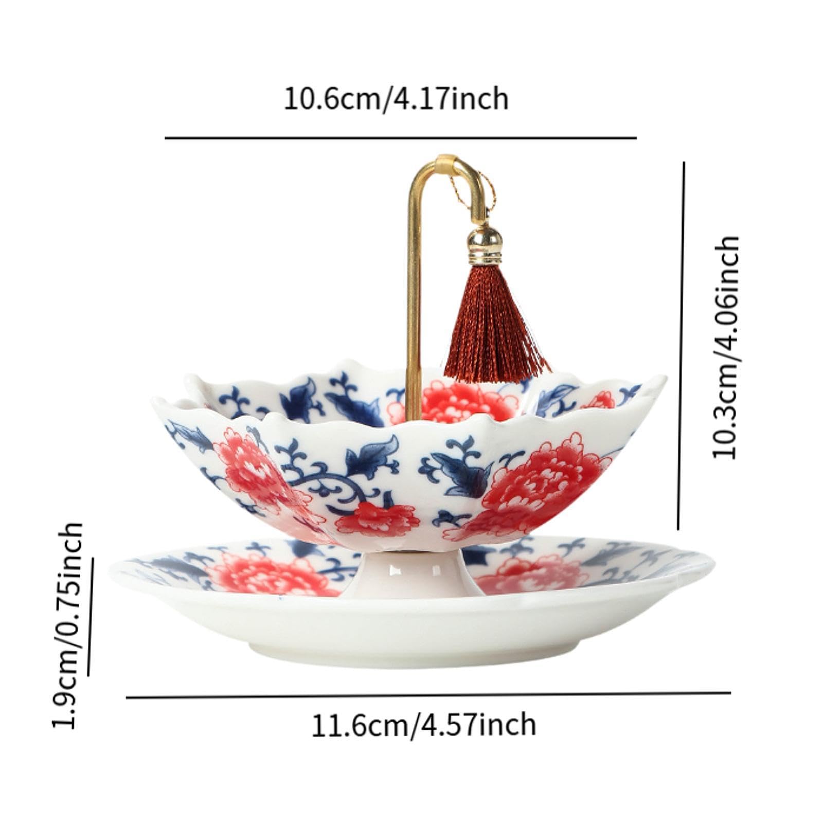 Amagogo Teesieb Teesieb Mesh Tee Infuser Chinesischer Teefilter Lose Blattfilter mit Feinmaschigem Sieb Und Tablett zur Rückhaltung von