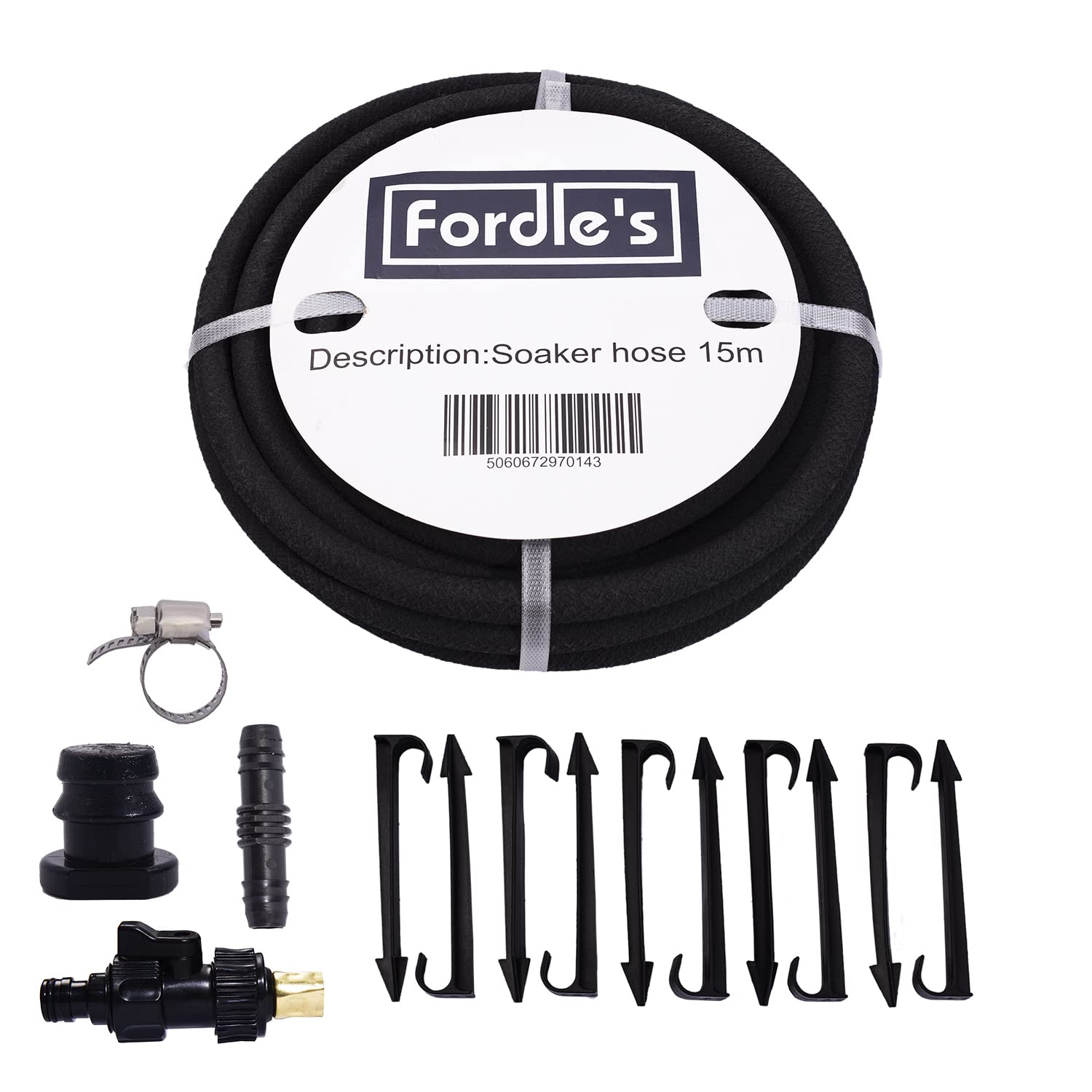 Buy Fordle’s 15m Porous Soaker Hose Set Water Saving Garden Drip