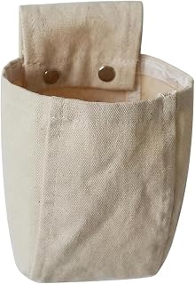 Polyester Fabric Hanging Storage Organizer with Multi-Pockets for Bathroom, Closet, Kitchen & Pantry - Beige Wall Mount Bag
