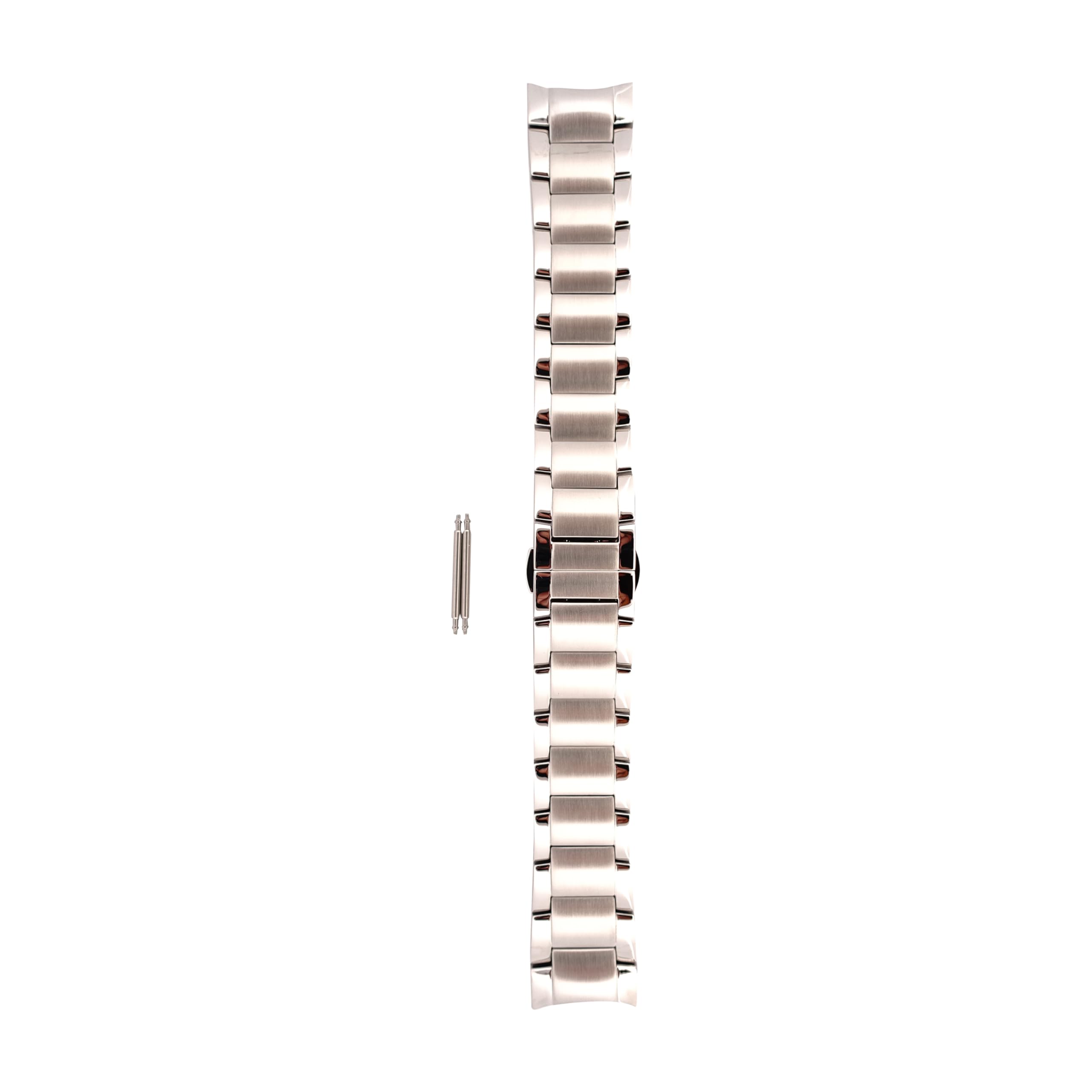 Emporio Armani Watch for men, 22 mm, silver stainless steel, original replacement strap for AR2434, silver, Classic