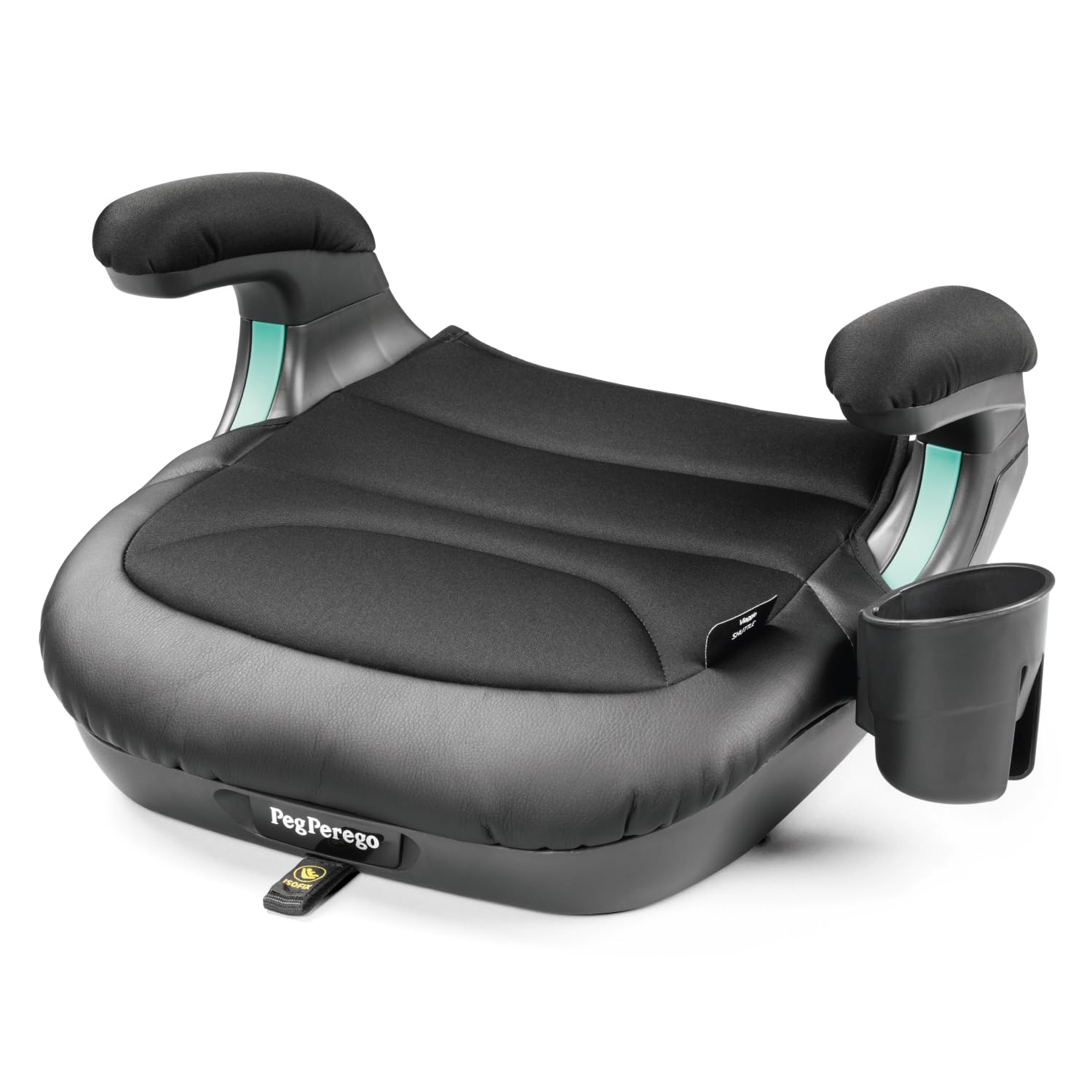 Peg Perego Viaggio Shuttle Seggiolino Auto, Rialzo Auto con ISOFIX per Bambini da 125 a 150 cm (6-12 anni), 22-36 kg, Licorice