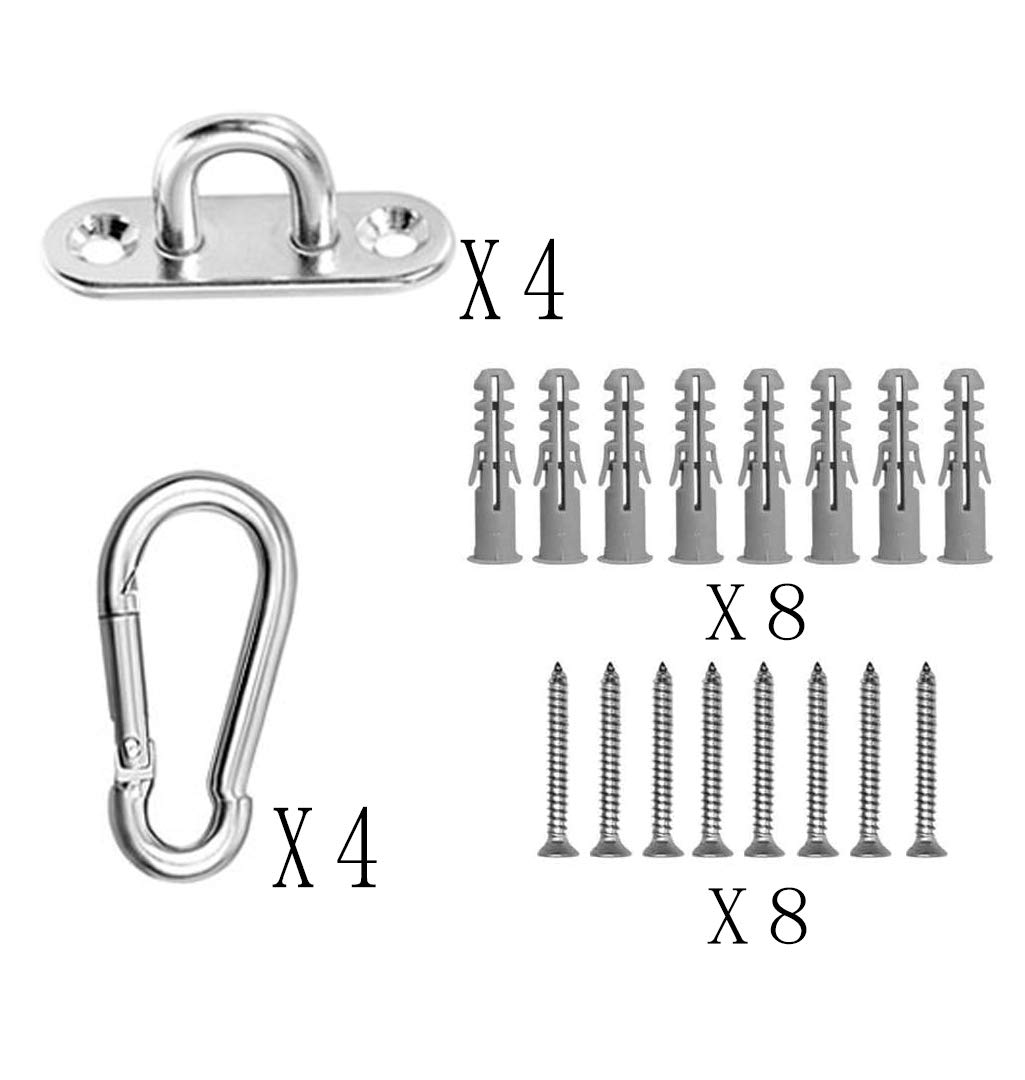 Grids Moschettone In Acciaio Inox Robusto – Multiuso Per Campeggio, Pesca, Arrampicata – 100 Mm, Colore Argento
