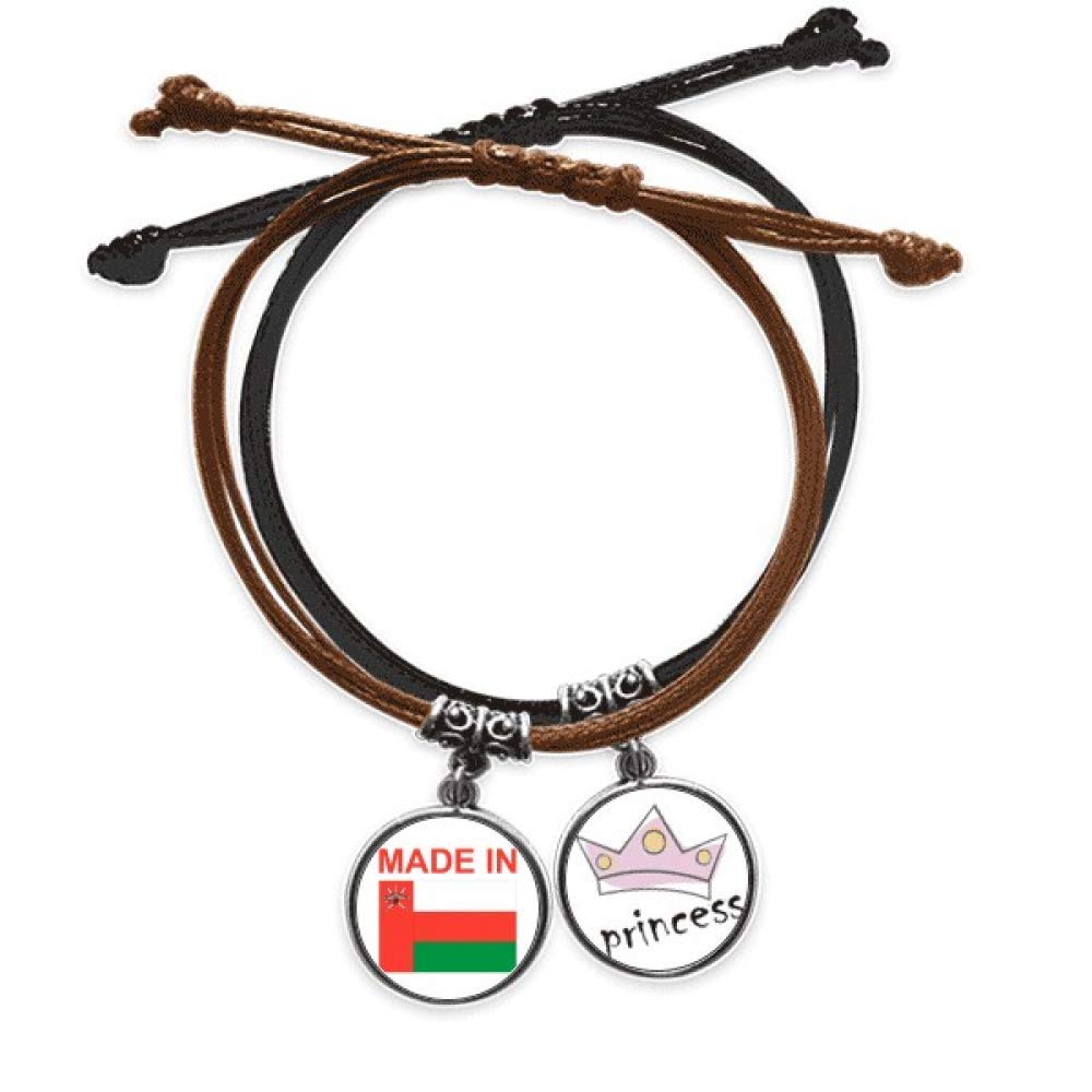 Pulsera Omán de cuero con cuerda ajustable para mujer 5