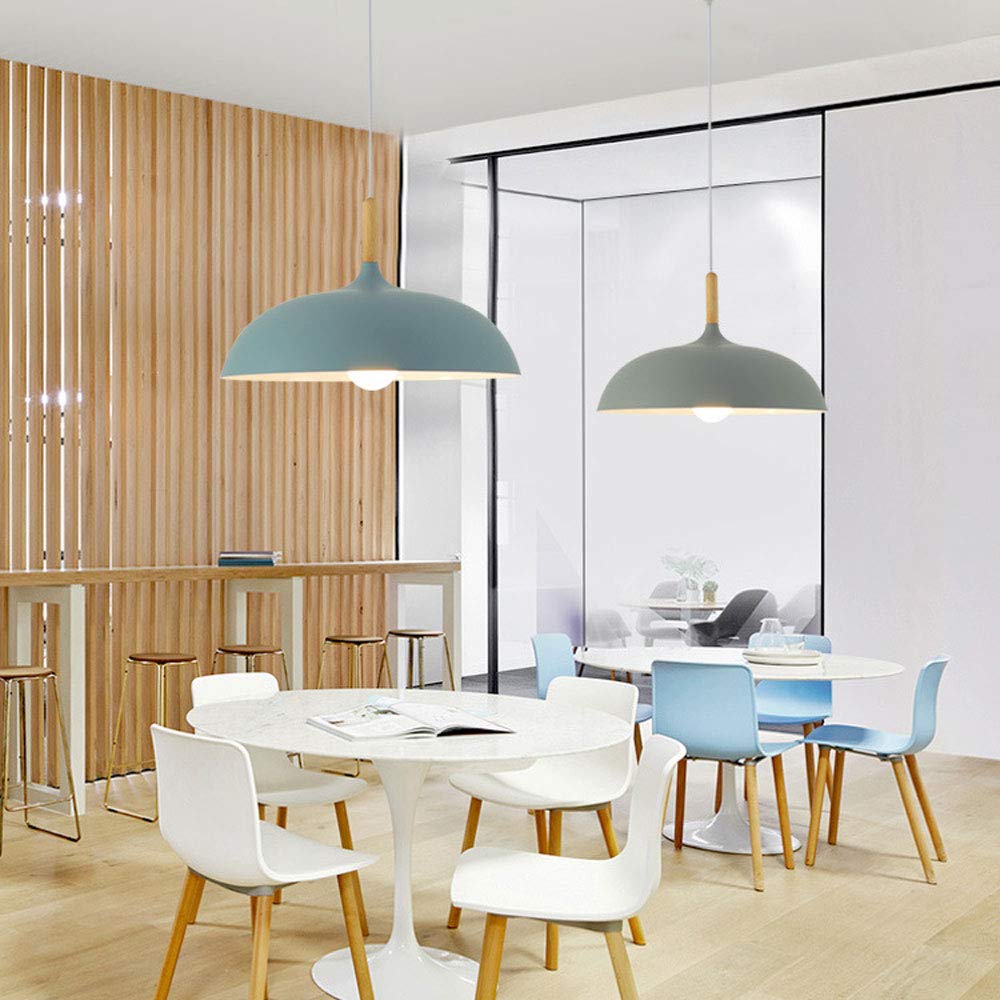 Lampadario Semplice Macaron, Lampada a Sospensione Moderna, Paralume in Alluminio, Lampada a Sospensione a Testa Singola E27, lampade a Risparmio energetico a soffitto