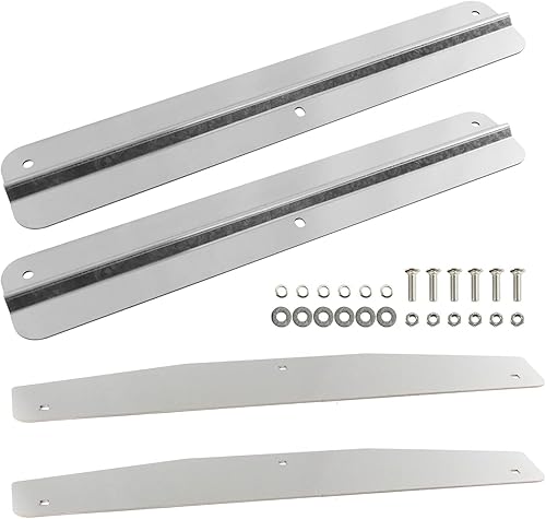 Miniatura 3 de Par (2) Pesas de acero inoxidable de 24 pulgadas con placa de respaldo universal