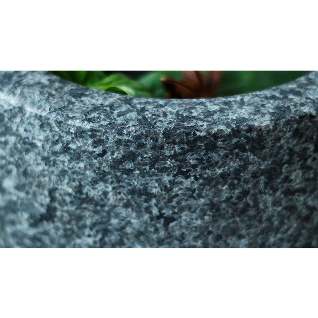 Stößel und Mörser, Premium-Stößel und Mörser aus massivem Granit, Gewürzbrecher, Mühle, Mahlpaste, Guacamole, Kräuter, Gewürze, Knoblauch, Ingwer