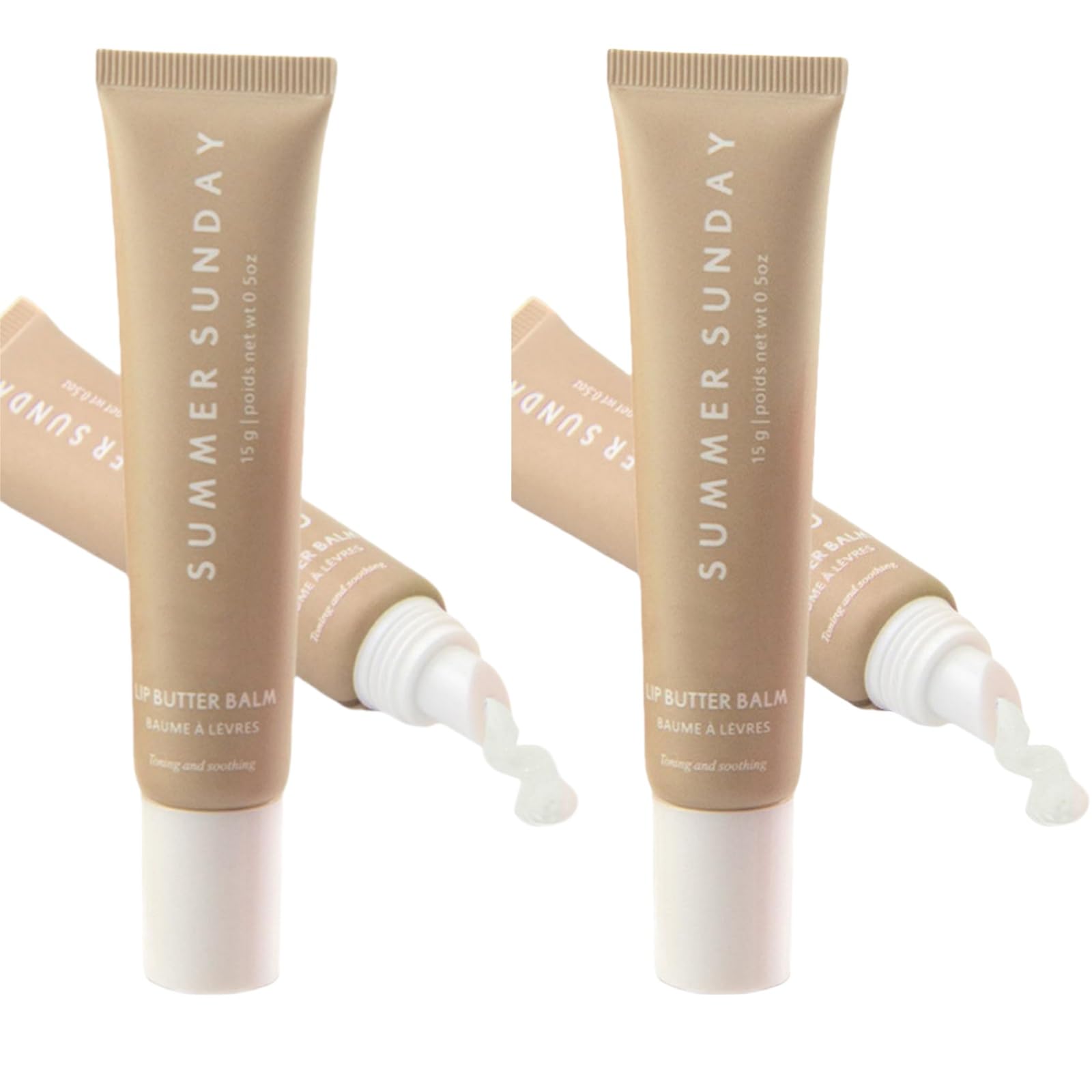 Summer Friday Lip Balm, Summer Sunday Lip Butter Balm Moisturizing Natural Lip Balm, Tinted Lip Balm Lip Mask, Locks in Moisture, Moisturizes and Brightened, Lip Care for Dry Lips Chapped Lips