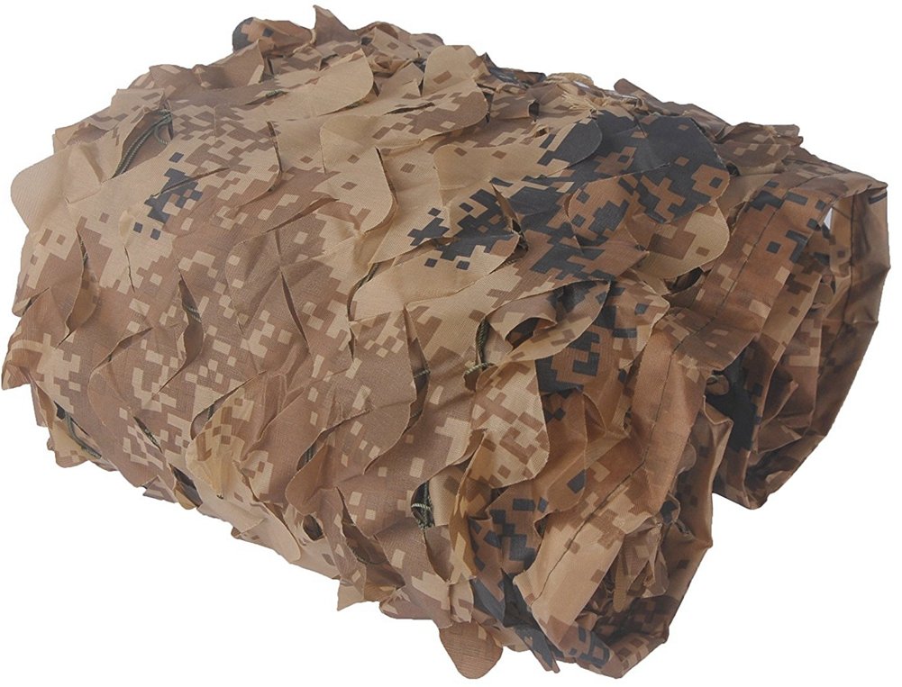 Oudini Desert Digital Oxbulk Roll Camo Netting Camouflage Net Woodland Netting For Sunshade Hunting Shooting/Desert Digital/2 * 3M(6.6 * 10Ft)