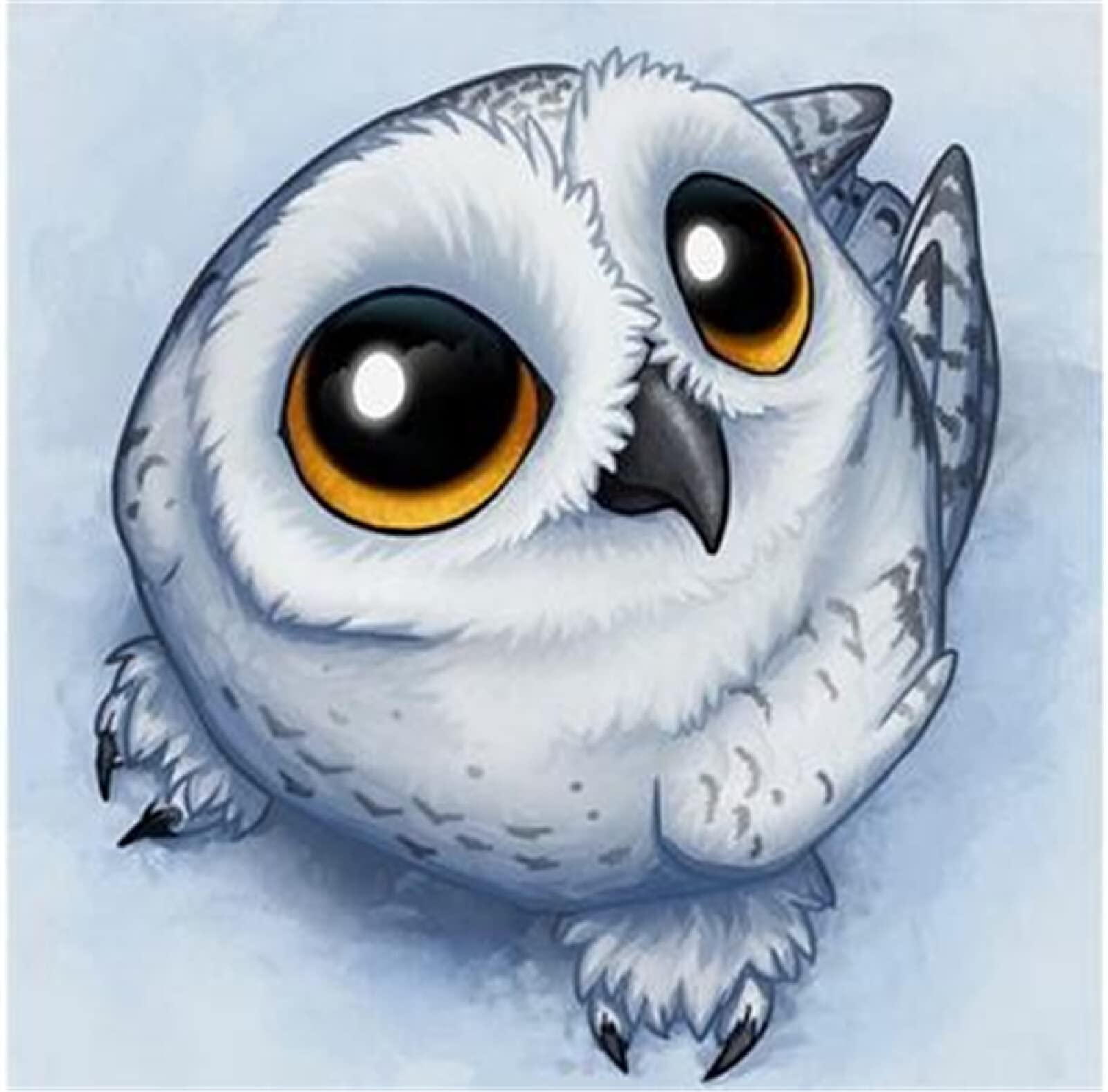 Kit Diamond Painting Gufo Bianco - 30x40cm, 5D Full Drill, Per Principianti, Decorazione Casa - Foto 9