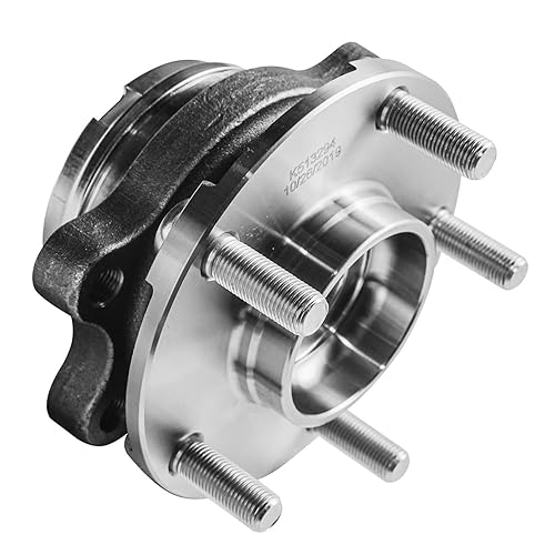 Miniatura 7 de Detroit Axle - 2 bujes de rodamiento de rueda delantera de repuesto para Nissan Altima 2007 2008 2009 2010 2011 2012 [2.5L 5 lengüetas con ABS]