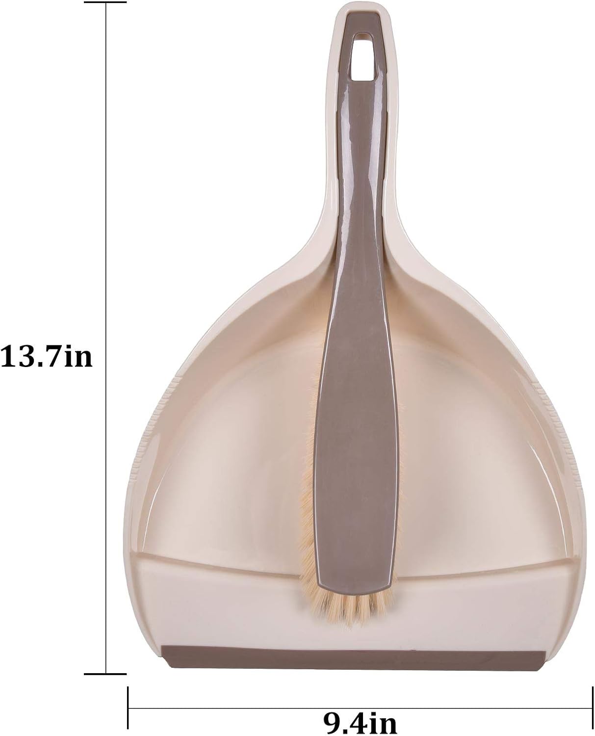 Mini Hand Dustpan and Brush, Multi-Functional Portable Snap-on Dustpan Set, Cleaning Tool for Floor, Desk, Sofa, Car 2-Pack Green and Beige : Health & Household