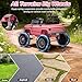 MUKIDY 24V Ride on Car, Licensed Chevrolet Cheyenne Truck w/2X200W Motor, Remote Control, Decoration Streamer, 24 Volt Ride on Toys Power Big Wheels for Big Kids,Pink