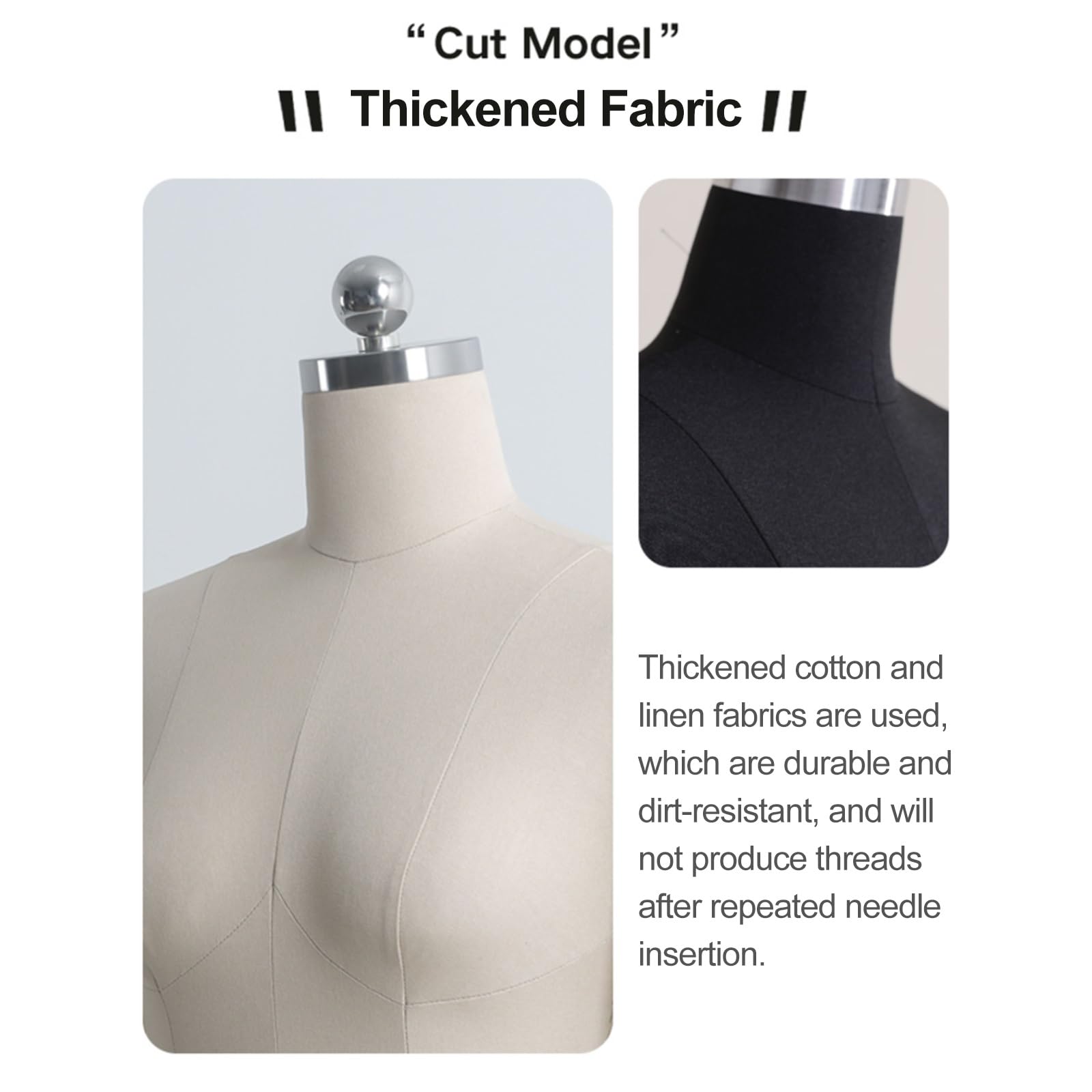 Maniqui Costura Mujer Modista, Maniquí de Costura con Ruedas, Modelo de Cuerpo de Maniquí con Base Rodante Móvil de Metal, Cuerpo de Maniquí Femenino para Ropa, Vestidos, Joyas de Exhibición(Black,S)