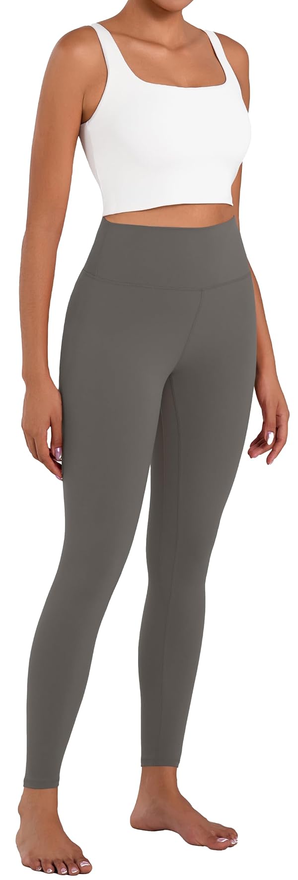Sunzel Sunlissia High Waisted Leggings for Women, Tummy Control Compression Yoga Pants, Workout Leggings for Gym, Running & Everyday Wear, 25" Inseam, Charcoal Gray, Small by Sunzel - Used condition - US$28.75
