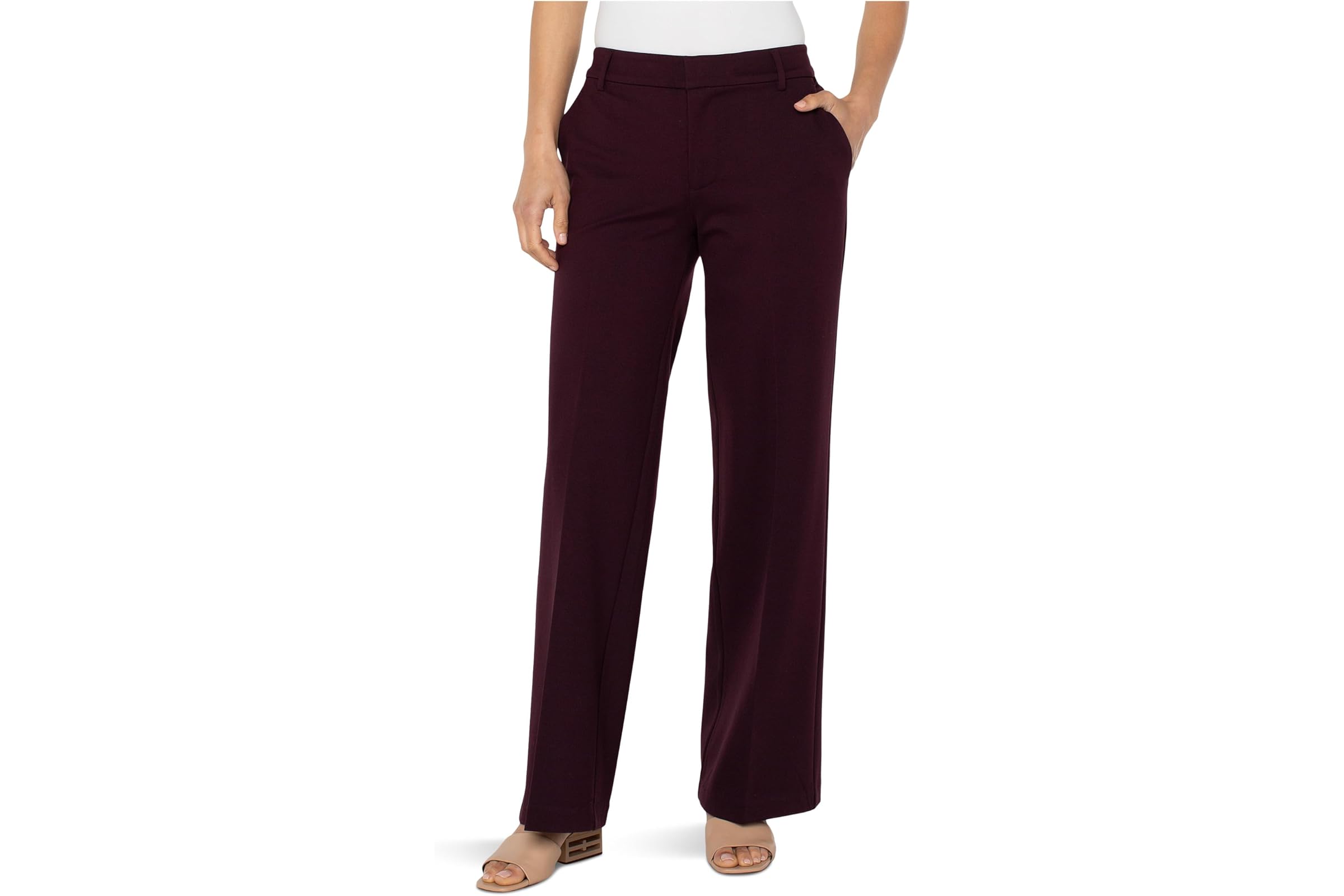 Брюки Liverpool Los Angeles Kelsey Mid-rise Super Stretch Ponte Wide Leg Trousers