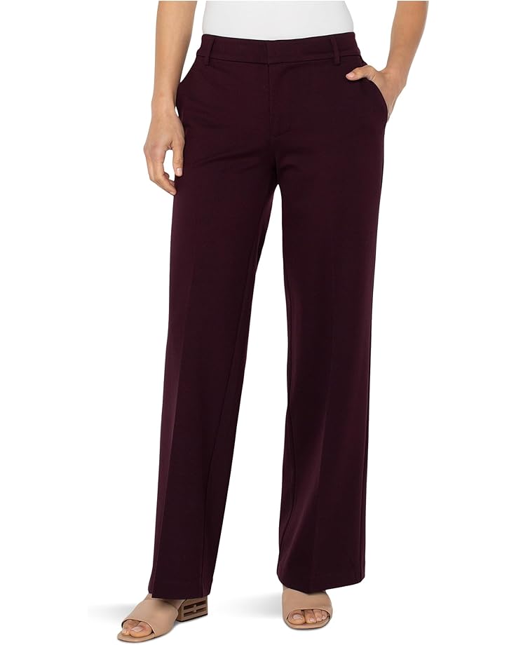 Liverpool Los Angeles Kelsey Mid-rise Super Stretch Ponte Wide Leg Trousers - Main View