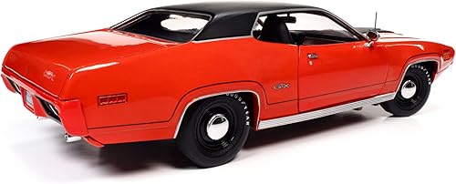 Miniatura 7 de 1971 Plymouth GTX 440+6 Hardtop Tor Rojo con Negro Clase Superior de 1971 ''American Muscle 30 Aniversario 1/18 Modelo de Auto Fundido a Presión por