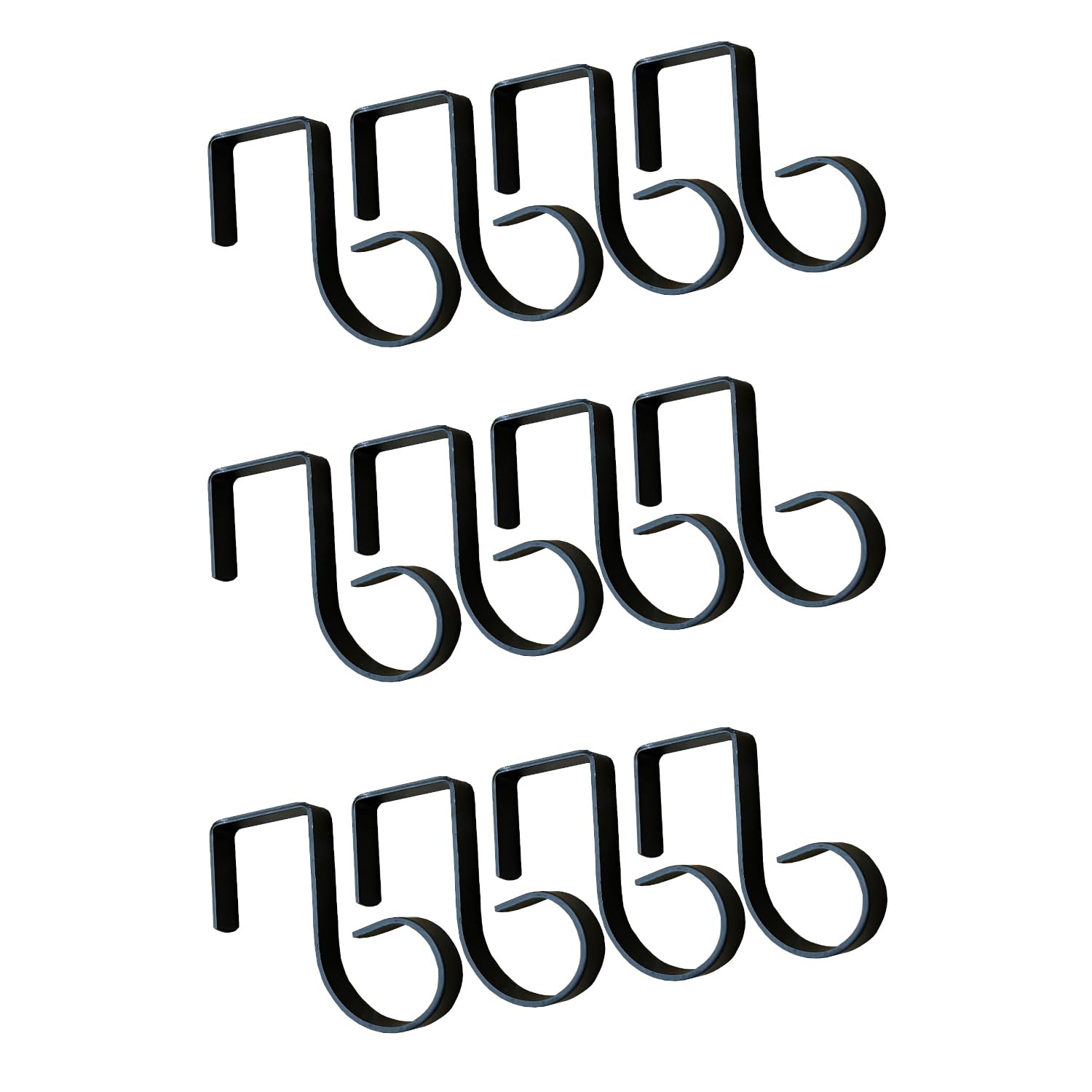 Selections Metal Bracket Over Fence Panel Garden Hanging Hooks - Pack of 12