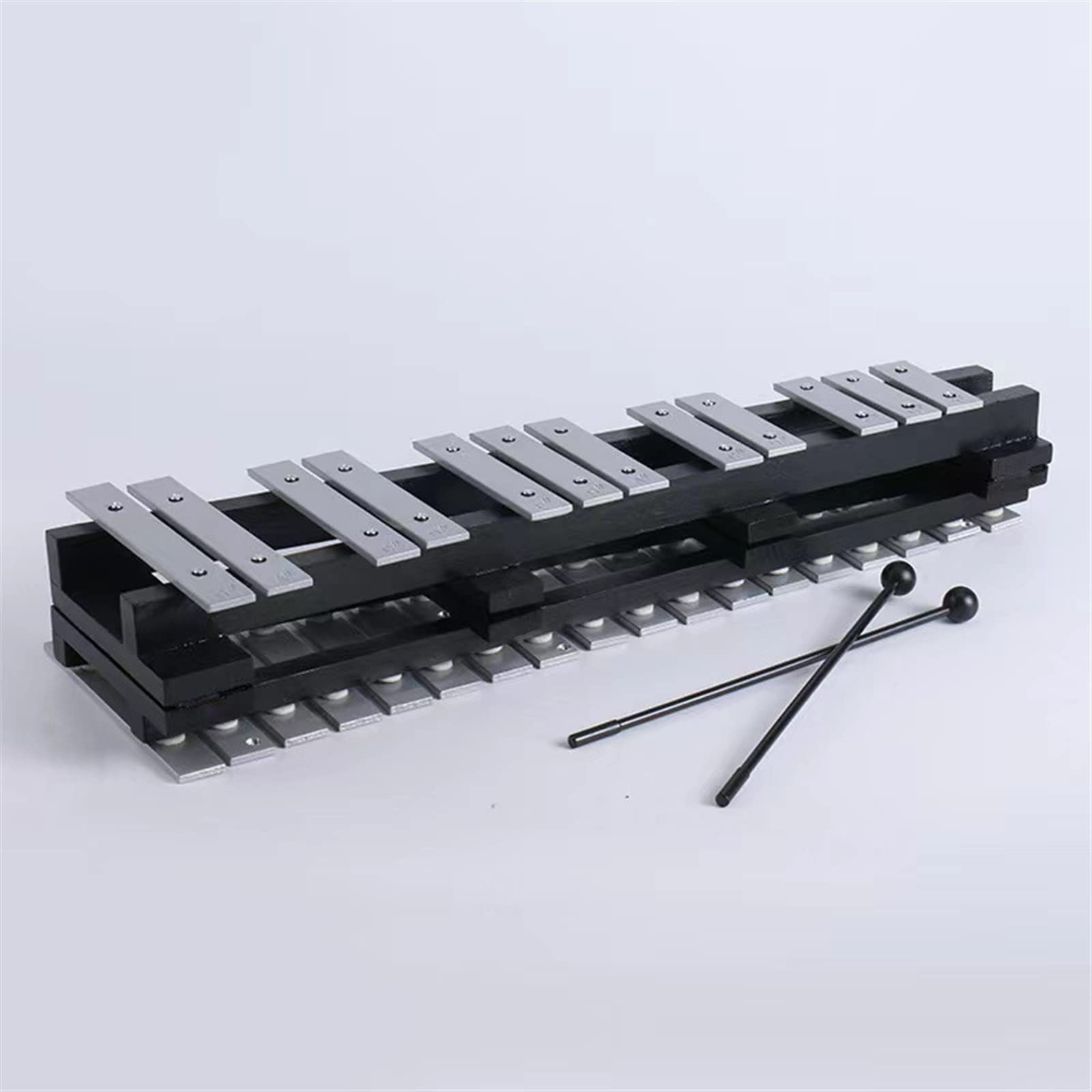 Percussão Musical Pianoforte pieghevole in alluminio a 30 toni Piano per strumenti a percussione per principianti Piano in legno con piastra in alluminio Xilofoni