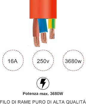 Prolunga Garden Con Presa Schuko 15 M Spina 16 A BTicino S2515X40