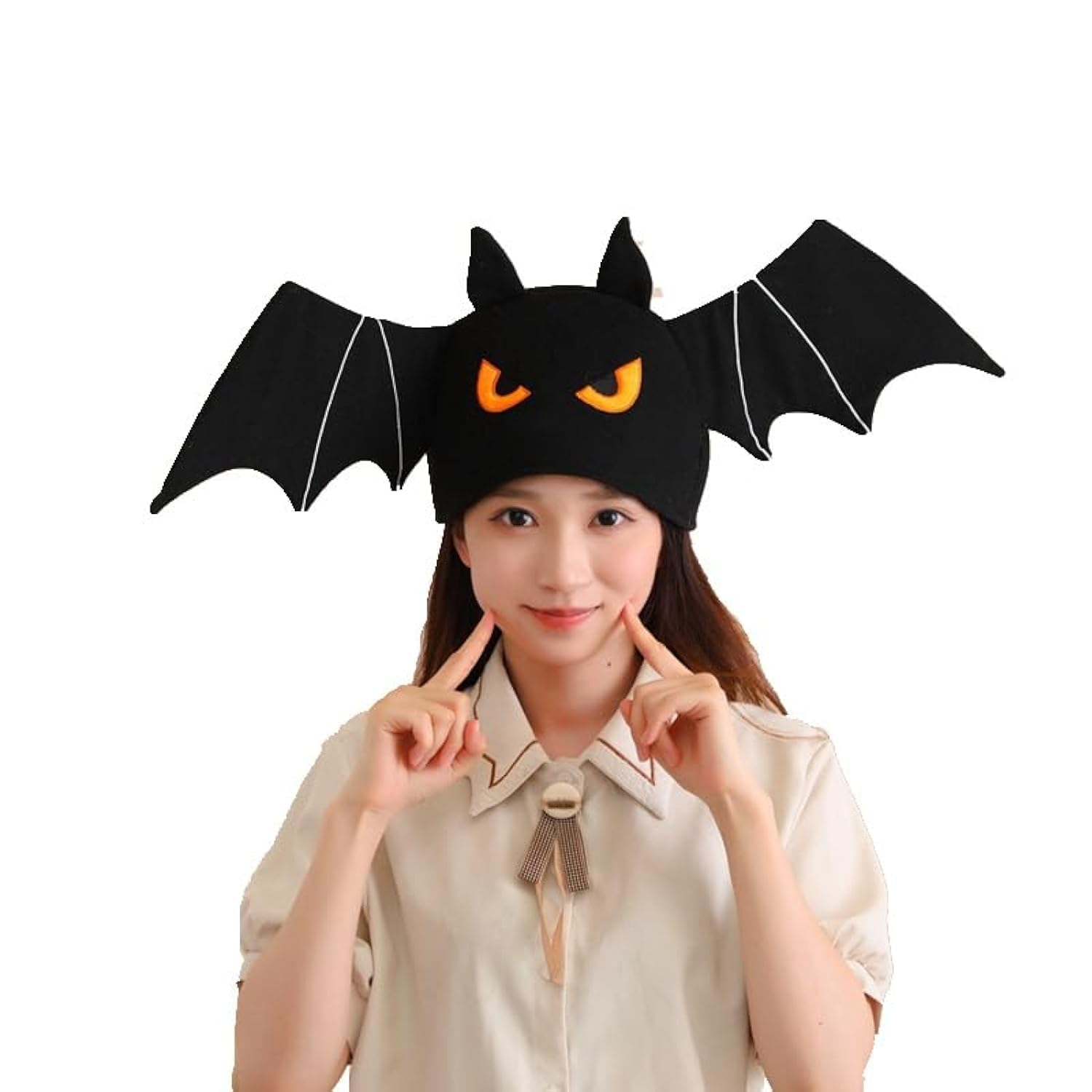 Bat head hat Halloween Funny Hats for Party Cute animal Hat Cap for Easter Halloween Christmas Party Decoration Black bat hat