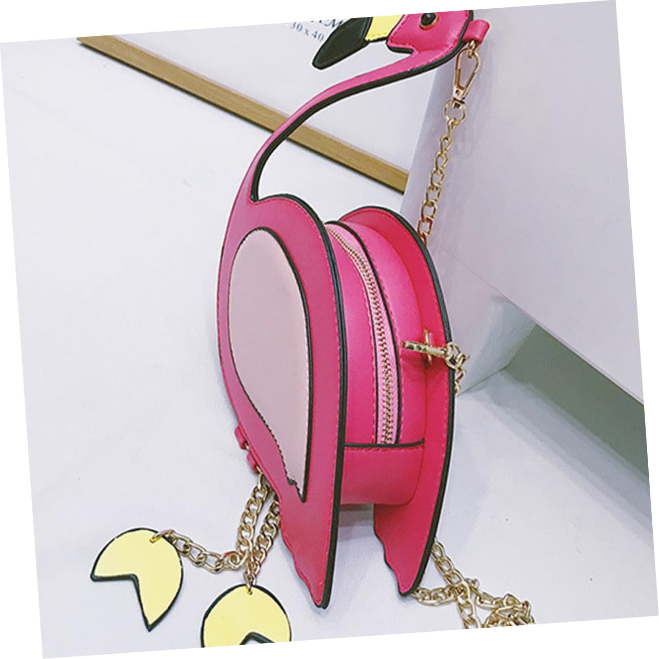 NOLITOY Bolso Bandolera de Mujer Diseño de Flamenco Portátil y Ligero, Estilo Divertido y Moda para Compras y Uso Diario