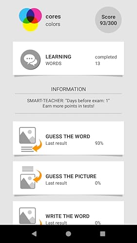Aprendemos palavras portuguesas com Smart-Teacher