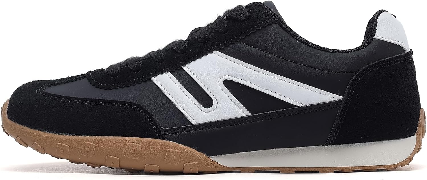 Womens Sneakers Comfortable Lace up Tennis Shoes Casual Business Walking Shoes Slip on Women's Fashion Sneakers - Image 3