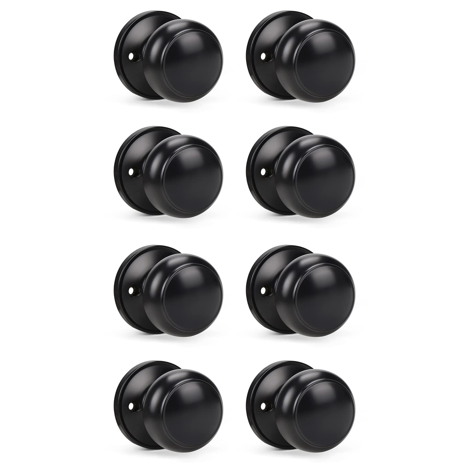 Dummy Door Knobs - Satin Nickel Pack of 4 -29